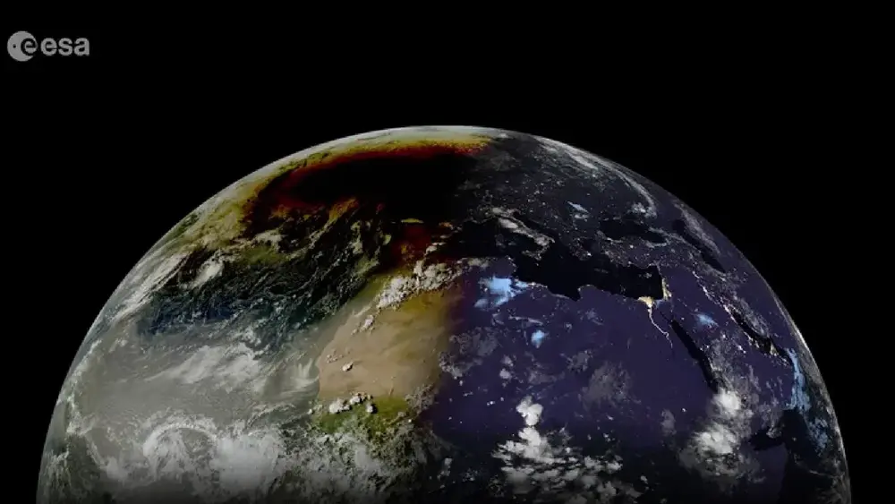 Satélites capturam eclipse solar visto do espaço