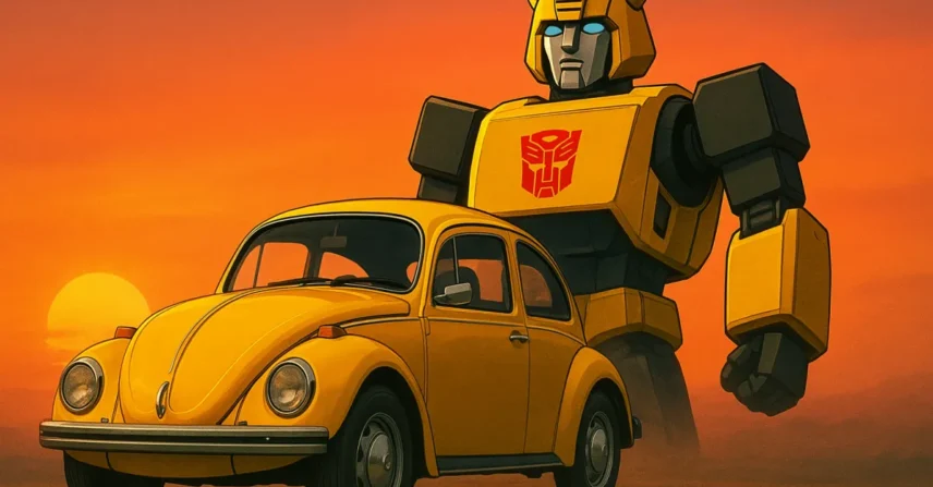 Bumblebee Travis Knight Hailee Steinfeld anos 80 Volkswagen origem