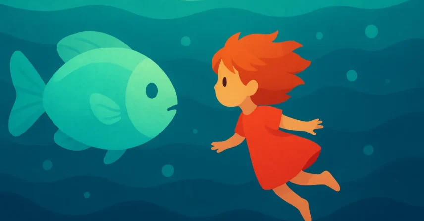 Ponyo: O amor mágico da menina peixe de Miyazaki no fundo do mar
