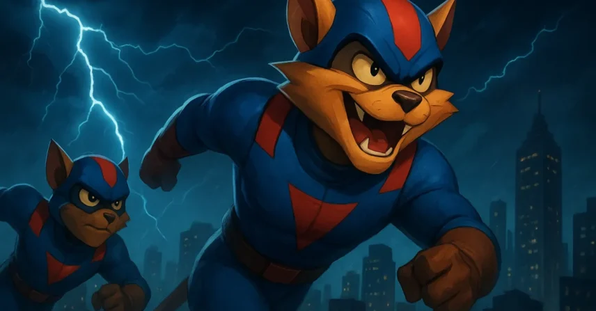 Swat Kats: Gatos pilotos e a ação eletrizante em MegaKat City!