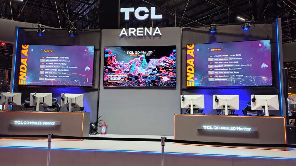 TCL lança monitores gamers Mini LED na gamescom 2026