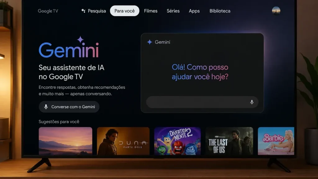 TCL traz Gemini para Google TV no Brasil e inova em IA